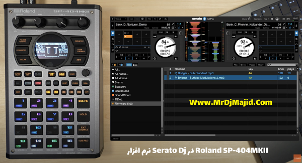 نرم افزار Serato Dj در Roland SP-404MKII